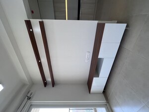 Living Room in 3 BHK Apartment at Bhartiya Nikoo Homes Phase 2, Thanisandra Main Road – for Rent