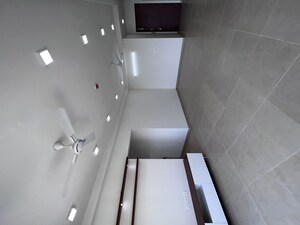 Staircase in 3 BHK Apartment at Bhartiya Nikoo Homes Phase 2, Thanisandra Main Road – for Rent