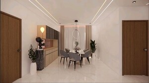 Living Room in 3 BHK Apartment at Rajapushpa Provincia, Narsingi – for Rent