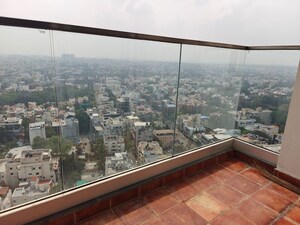 Balcony in 3 BHK Apartment at Prestige North Point, Kammanahalli – for Rent