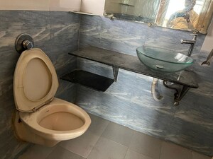 Bathroom in 2 BHK Apartment at Raj Uday Apartment, Sanpada – for Rent