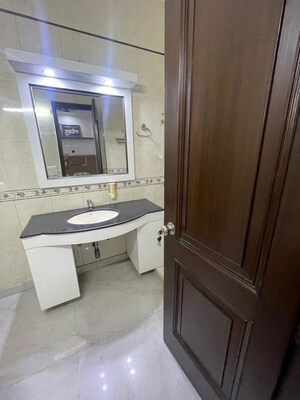 Bathroom in 4 BHK Builder Floor at Chittaranjan Park – for Rent