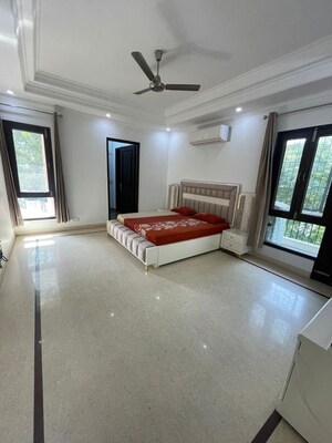 Bedroom in 4 BHK Builder Floor at Chittaranjan Park – for Rent