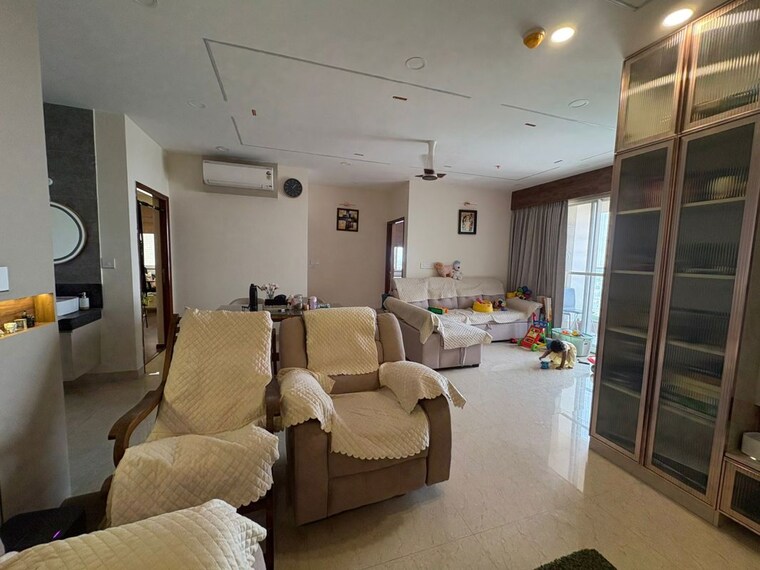 Living Room, aurobindo-the-regent 3 Bedroom 1893 Sq.Ft. Apartment In Kondapur Hyderabad 10326432