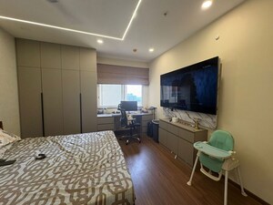 Living Room in 3 BHK Apartment at Aurobindo The Regent, Kondapur – for Rent