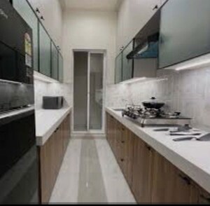 Kitchen in 1 BHK Apartment at Vihang Atharva, Ghodbunder – for Sale