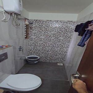 Bathroom in 3 BHK Apartment at N.G.Royal Park, Kanjurmarg East – for Rent