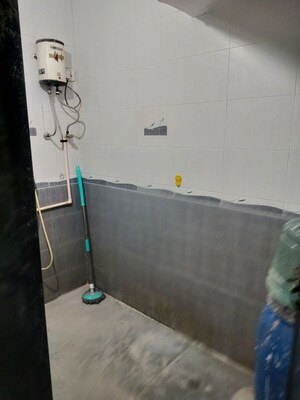Bathroom in 1 BHK Apartment at Raj Park CHS, Kalwa – for Rent