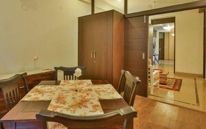 Dining area in 4 BHK Builder Floor at Panchsheel Park – for Rent