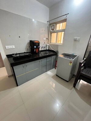 Kitchen in 1 RK Apartment at Nyati Elysia, Kharadi – for Rent