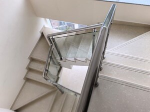 Staircase in 3 BHK Apartment at Golf Edge, Gachibowli – for Rent