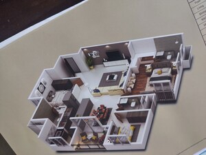Floor Plan in 3 BHK Apartment at Puravankara Purva Zenium, Hosahalli – for Sale