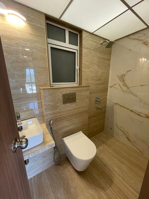 Bathroom in 3 BHK Apartment at JP North Barcelona, Mira Road – for Rent