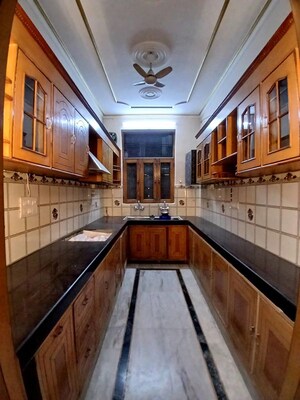 Kitchen in 3 BHK Builder Floor at Spring Field Colony – for Sale