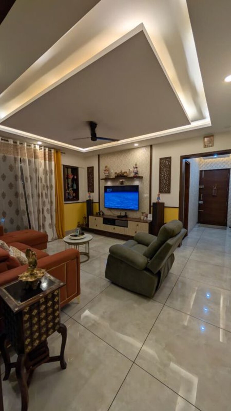Living Room, vishala-vishwapriya-vertical-garden 3 Bedroom 1509 Sq.Ft. Apartment In Mysore Road Bangalore 10327158