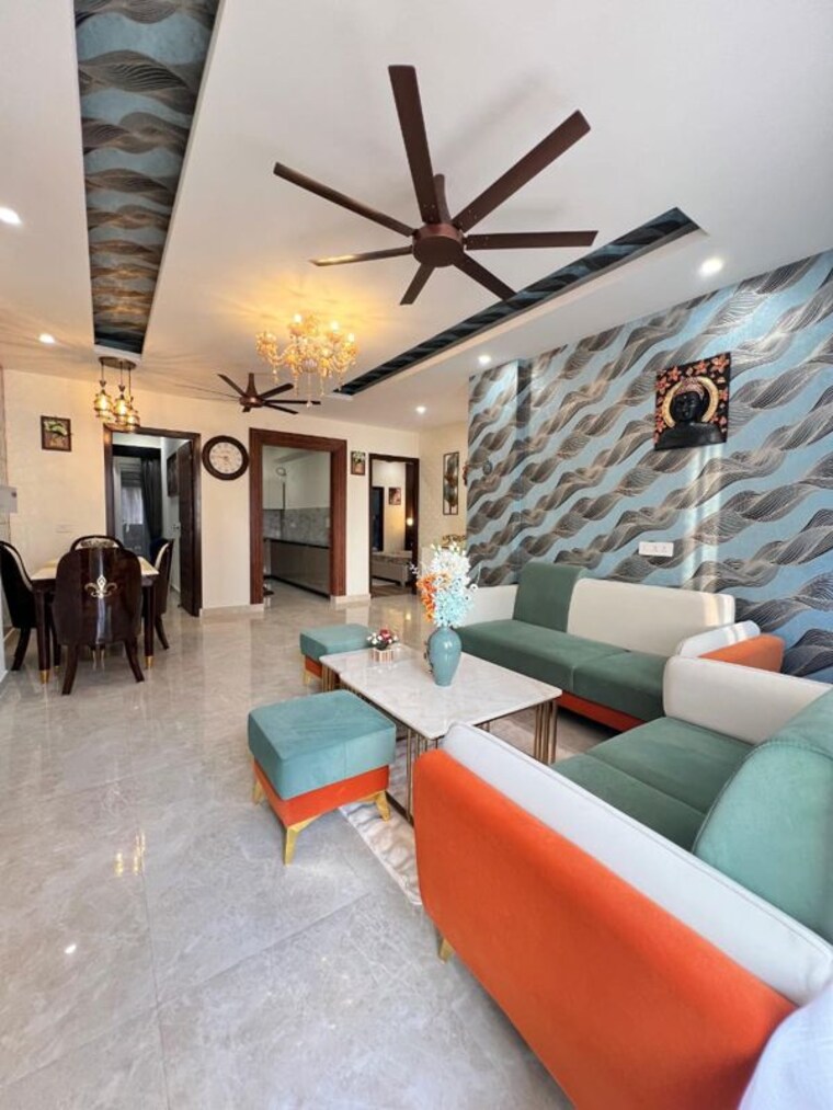 Living Room, bhago majra road 3 Bedroom 1400 Sq.Ft. Apartment In Bhago Majra Road Kharar 10327194