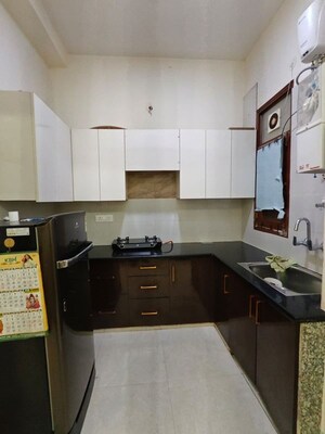 Kitchen in 2 BHK Builder Floor at Sushant Lok I – for Rent