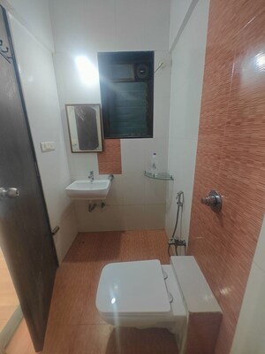 Bathroom in 2 BHK Apartment at Reliable Balaji Heights, Nerul – for Rent