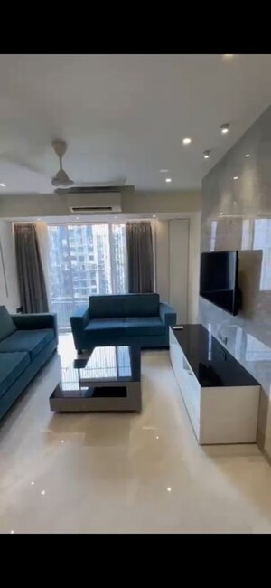 Living Room in 3 BHK Apartment at Ajmera Beverly Hills and Royal Empire, Andheri West – for Rent
