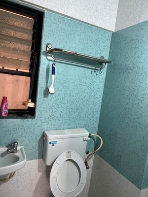 Washroom in 2 BHK Apartment at Ganesh Nakshatram, Dhayari – for Sale