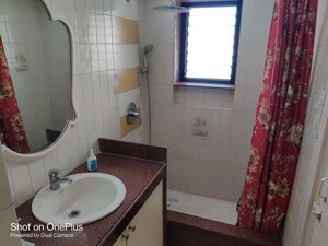 Bathroom in 2 BHK Apartment at Jolly Maker Apartment, Cuffe Parade – for Rent