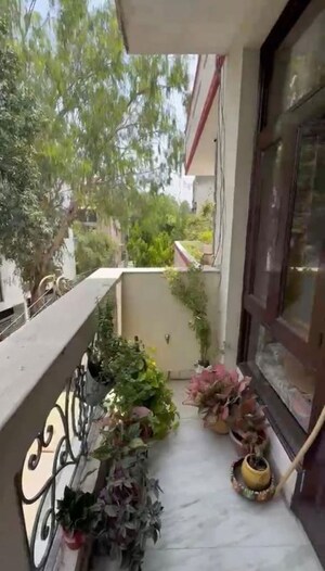 Balcony in 3 BHK Builder Floor at Chittaranjan Park – for Sale
