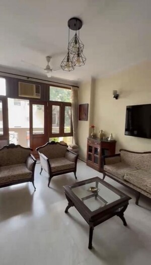Living Room in 3 BHK Builder Floor at Chittaranjan Park – for Sale