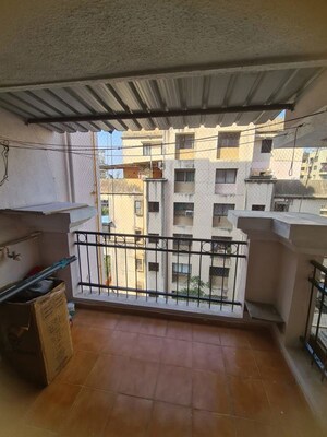 Balcony in 3 BHK Apartment at Goel Ganga Hill Mist Harmony, Kondhwa – for Rent