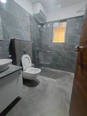 Bathroom in 3 BHK Apartment at Rachana Bella Casa, Baner – for Rent