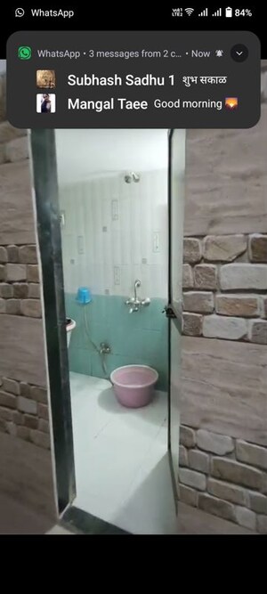 Bathroom in 1 BHK Apartment at Dosti Desire, Brahmand – for Rent