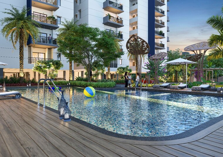 Swimming Pool, canny-aravindam 3 Bedroom 2300 Sq.Ft. Apartment In Bowrampet Hyderabad 10327858