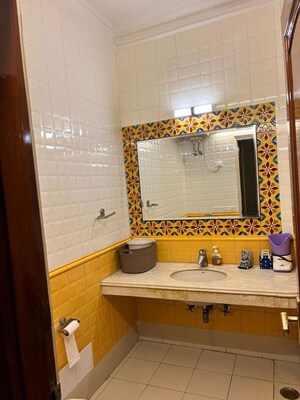 Bathroom in 4 BHK Builder Floor at Defence Colony – for Rent