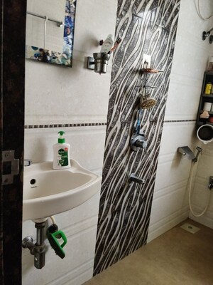 Bathroom in 1 BHK Apartment at Krishna CHS Santacruz, Santacruz East – for Rent