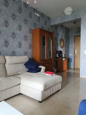 Living Room in 2.5 BHK Apartment at The Wadhwa Palm Beach Residency, Nerul Sector 4 – for Sale