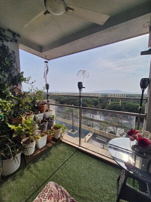 Balcony in 2.5 BHK Apartment at The Wadhwa Palm Beach Residency, Nerul Sector 4 – for Sale