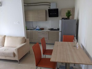 Kitchen in 2.5 BHK Apartment at Bhartiya Nikoo Homes, Thanisandra Main Road – for Rent