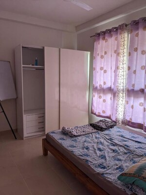 Bedroom in 2.5 BHK Apartment at Bhartiya Nikoo Homes, Thanisandra Main Road – for Rent