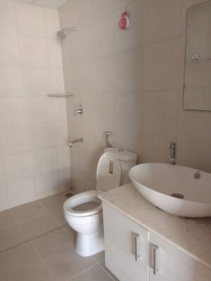 Bathroom in 2.5 BHK Apartment at Bhartiya Nikoo Homes, Thanisandra Main Road – for Rent