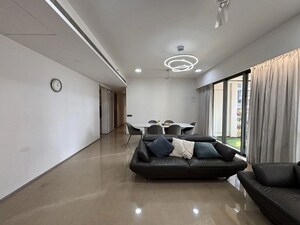 Living Room in 4 BHK Apartment at Rustomjee Seasons, Bandra East – for Rent