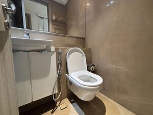 Bathroom in 4 BHK Apartment at Rustomjee Seasons, Bandra East – for Rent