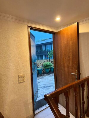 Balcony in 4 BHK Builder Floor at Defence Colony – for Rent