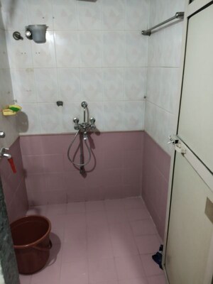 Bathroom in 1 BHK Apartment at Yashraj Park CHS, Kasarvadavali – for Rent