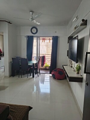 Living Room in 1 BHK Apartment at Rutu Enclave, Kasarvadavali – for Rent