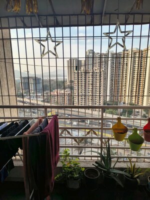 Balcony in 1 BHK Apartment at Rutu Enclave, Kasarvadavali – for Rent