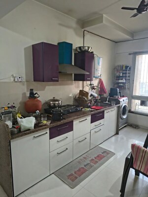 Kitchen in 1 BHK Apartment at Rutu Enclave, Kasarvadavali – for Rent