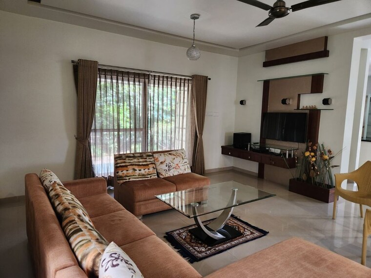 Living Room, n-k-leasing-villa-scapes 3 Bedroom 4100 Sq.Ft. Villa In Kokapet Hyderabad 10328359