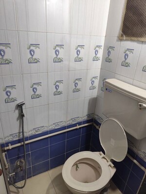 Bathroom in 1 BHK Apartment at Rutu Enclave, Kasarvadavali – for Rent