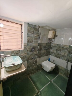 Bathroom in 2 BHK Apartment at Prescon Silver Oak At Prestige Residency, Ghodbunder Road – for Rent