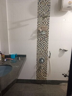 Bathroom in 3 BHK Apartment at Vasant Valley Complex, Malad East – for Rent