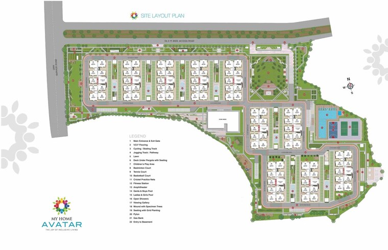 Master Plan, my-home-avatar 2 Bedroom 1314 Sq.Ft. Apartment In Gachibowli Hyderabad 10328520